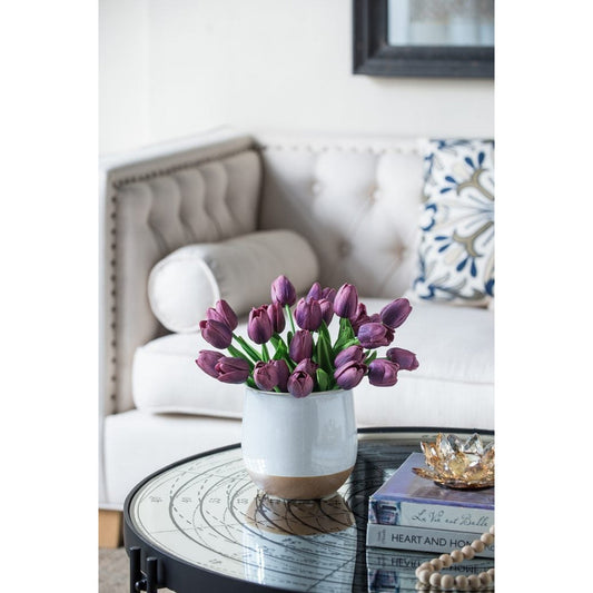 Artificial Tulip 9-Stem Bundle, Purple