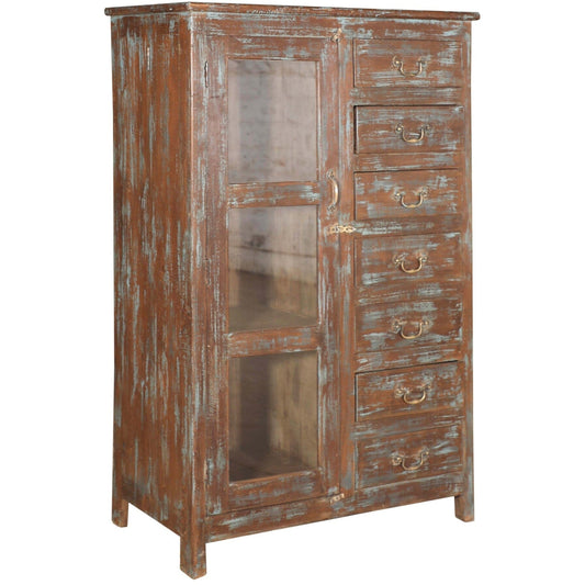 RM-061020, Wooden Cabinet With Glass