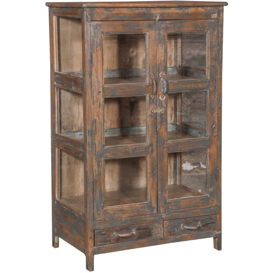 RM-062296, Wooden Cabinet With Glass