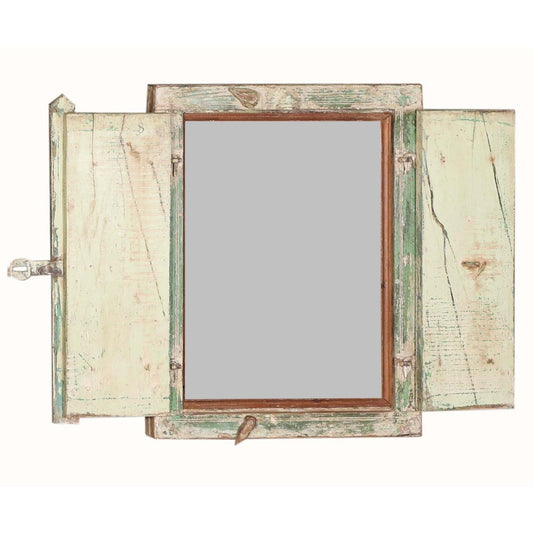 RM-062575, Art. Wooden Frame Mirror With Door