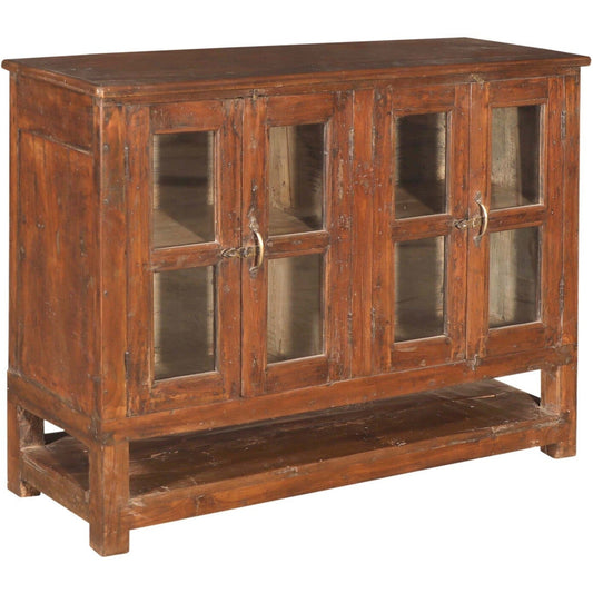 RM-060334, Wooden Cabinet With Glass