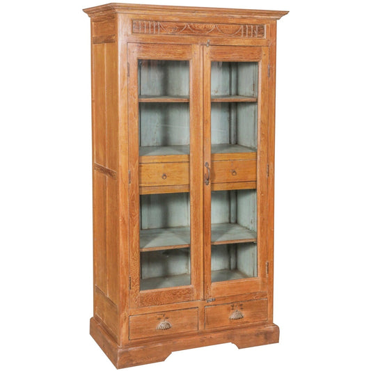 Elegant Wooden Glass Cabinet