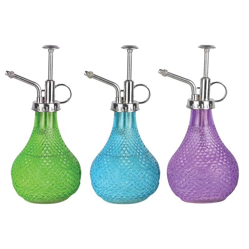 Hobnail Glass Plant Mister Vaporisateur - Petit vaporisateur pour plantes - 3 couleurs assorties