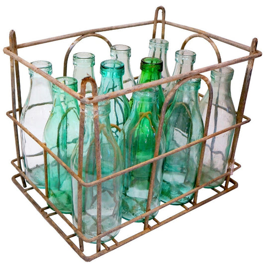 Antique Milk Bottle Rack