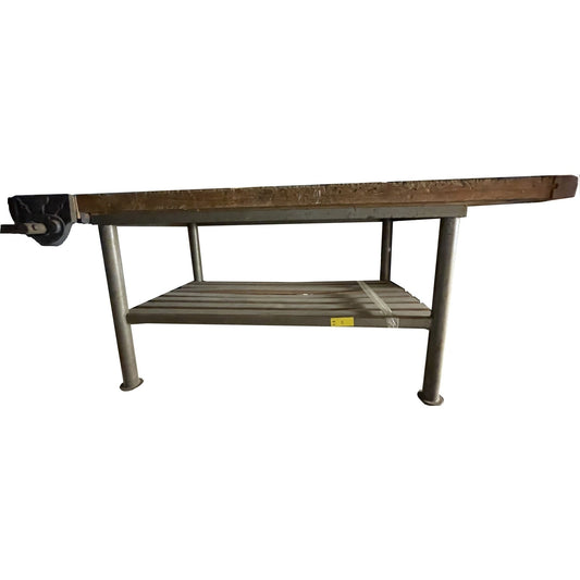 Old Original Workbench with Metal Base