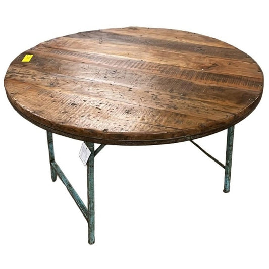 Antique Round Folding Table