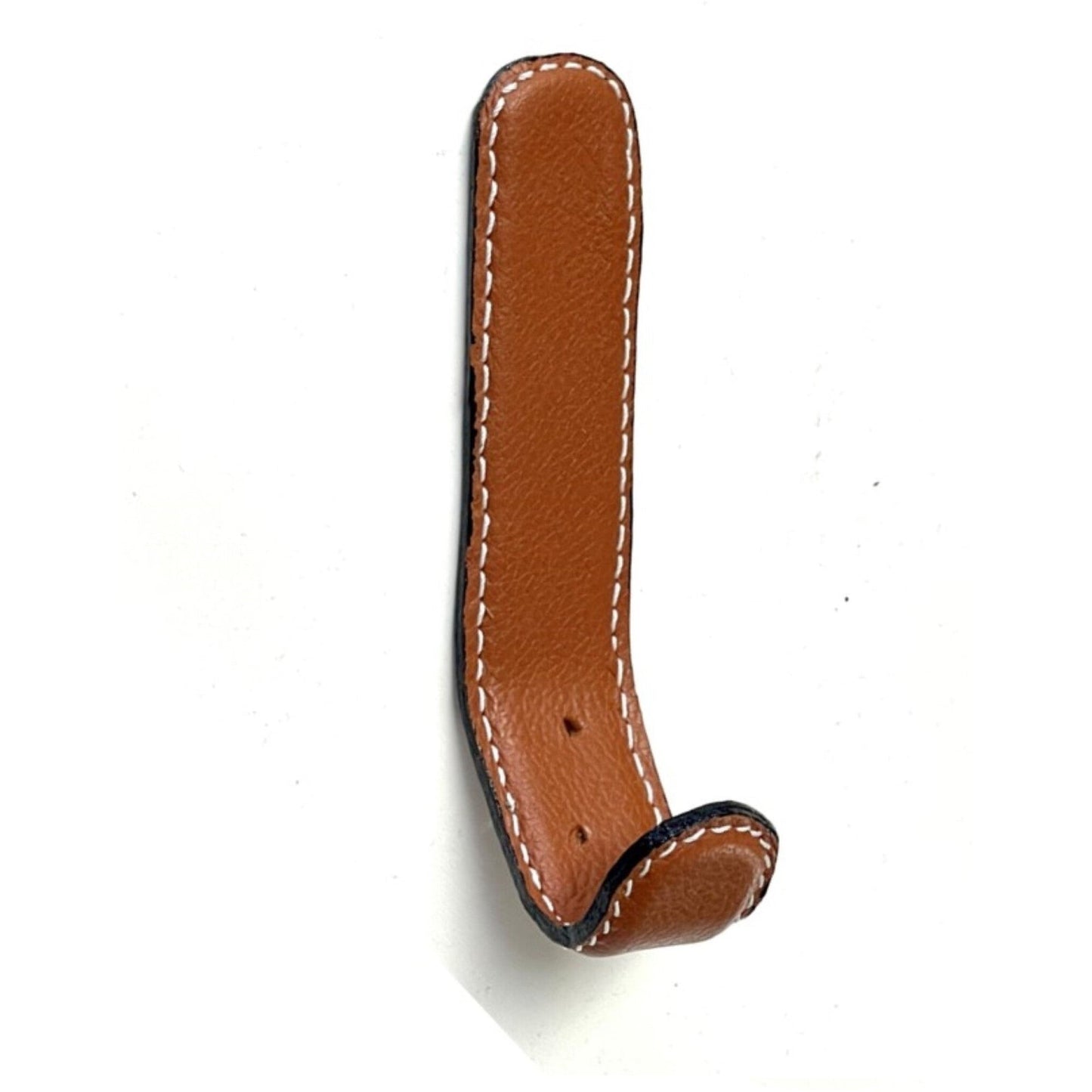 ALUM. & LEATHER HOOK, CARAMEL,