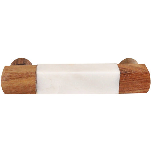 Marble/Wood Handle, Natural