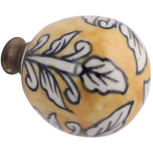 CERAMIC KNOB, YELLOW