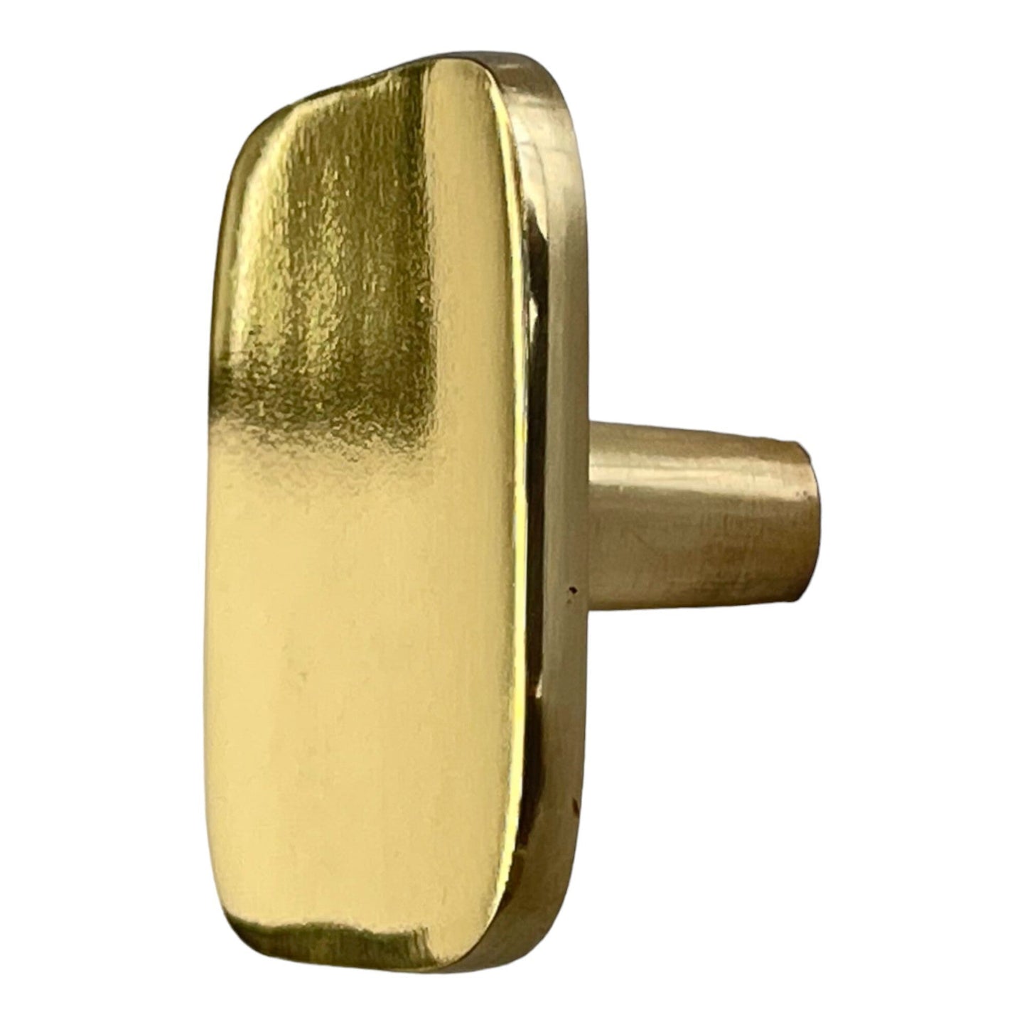 Brass Knob, Polished Brass, 1.6 in