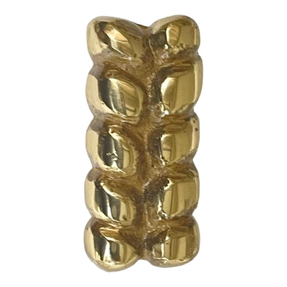 Brass Knob, Polished Brass, 1.4x0.6 in