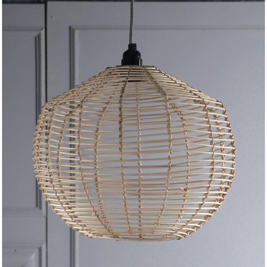 Rattan Caned Ceiling Lamp, Hand Woven, 70% Off