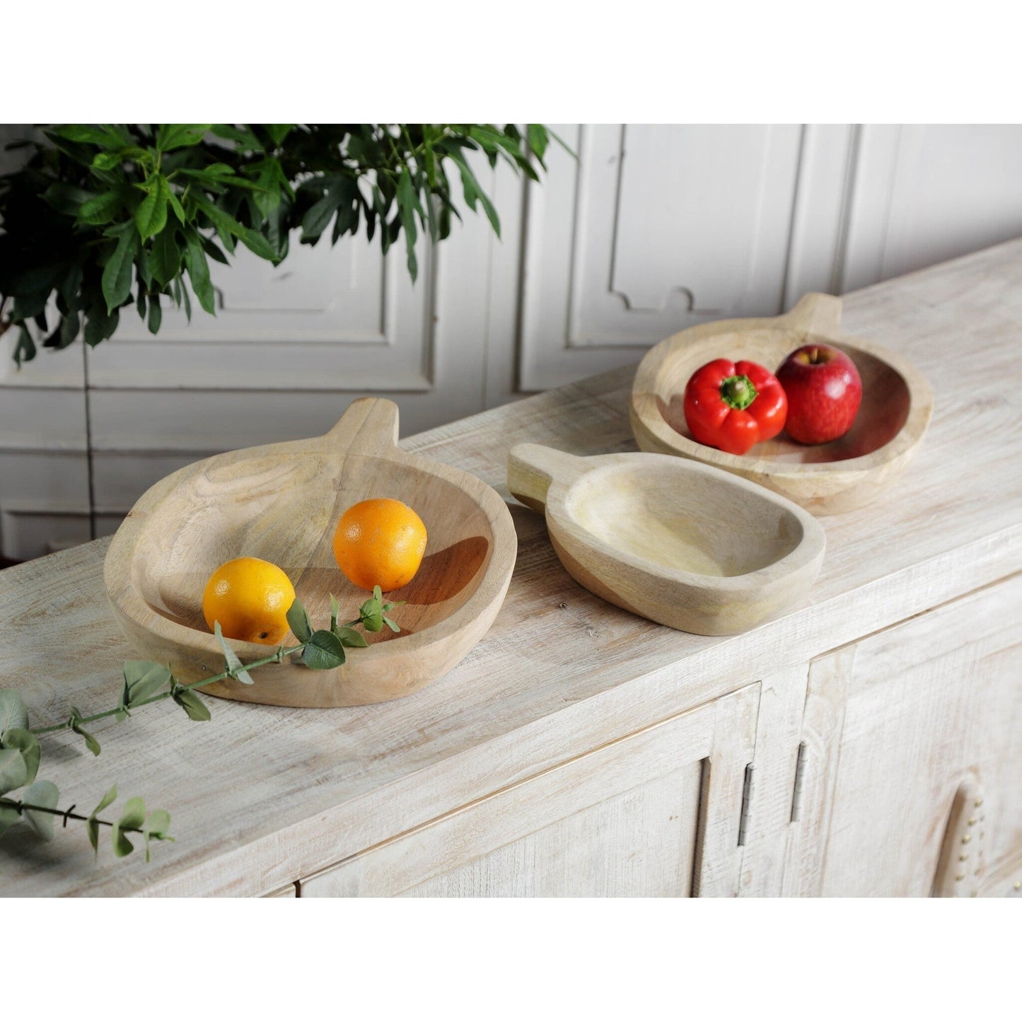 Wooden Serving Trays, Set Of 3