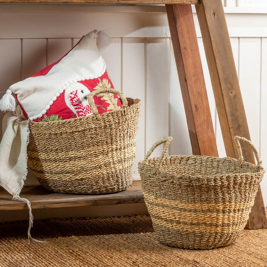 Athena Seagrass Basket, Set of 2, 25% Off