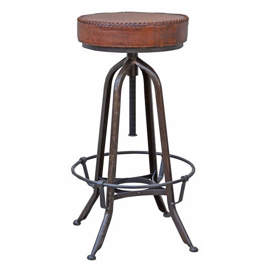 "Tabouret De Bar Industriel, Cuir"