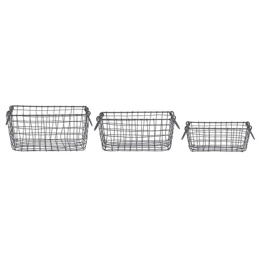 Wire Basket Rectangular Set/3 S