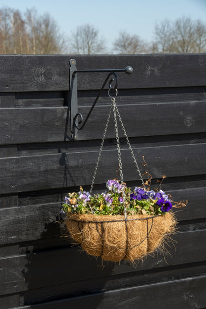 Black Metal Hanging Basket L