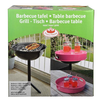 Table Barbecue Rose. Carbone, 50 % de réduction