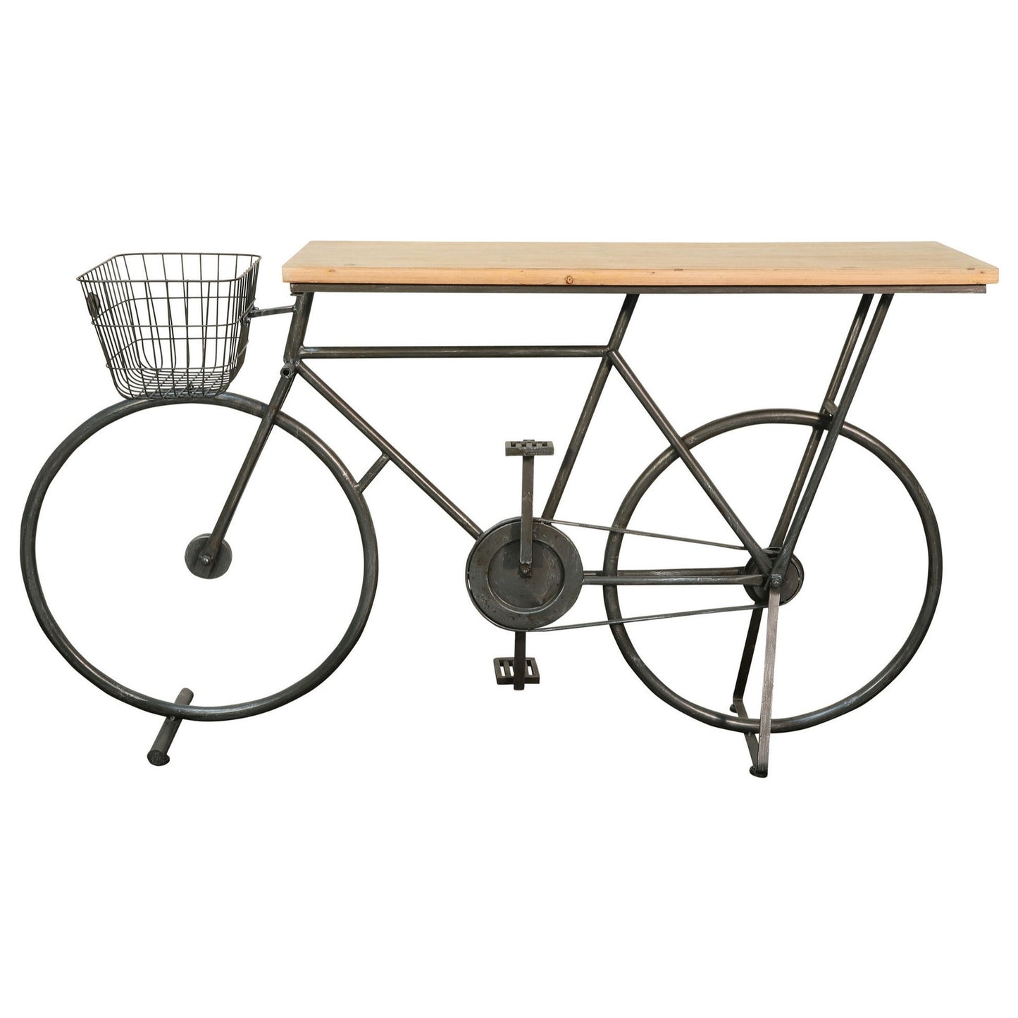 Bicycle Console Table With basket, Red