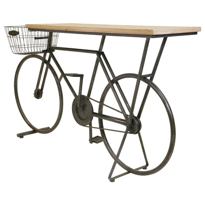 Bicycle Console Table With basket, Red