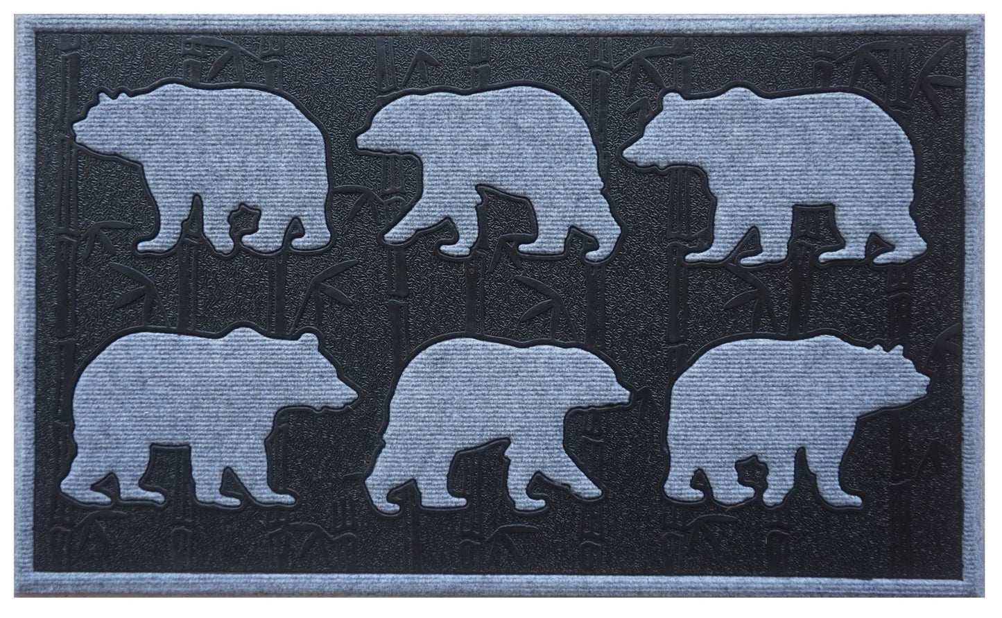 Paillasson ours dans les bois, tapis résistant à l'eau, polypropylène moulé