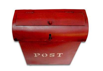 Emily POST Mailbox Rustic Red