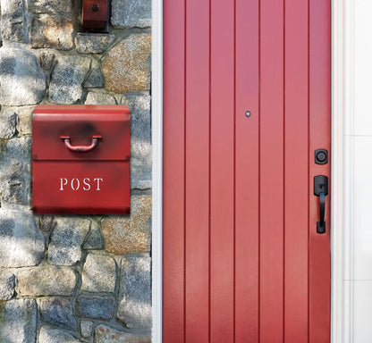 CJ Mailbox Rustic Red