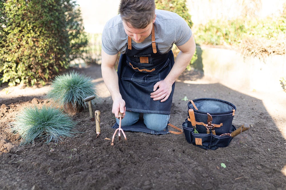 Tablier de jardin en jean