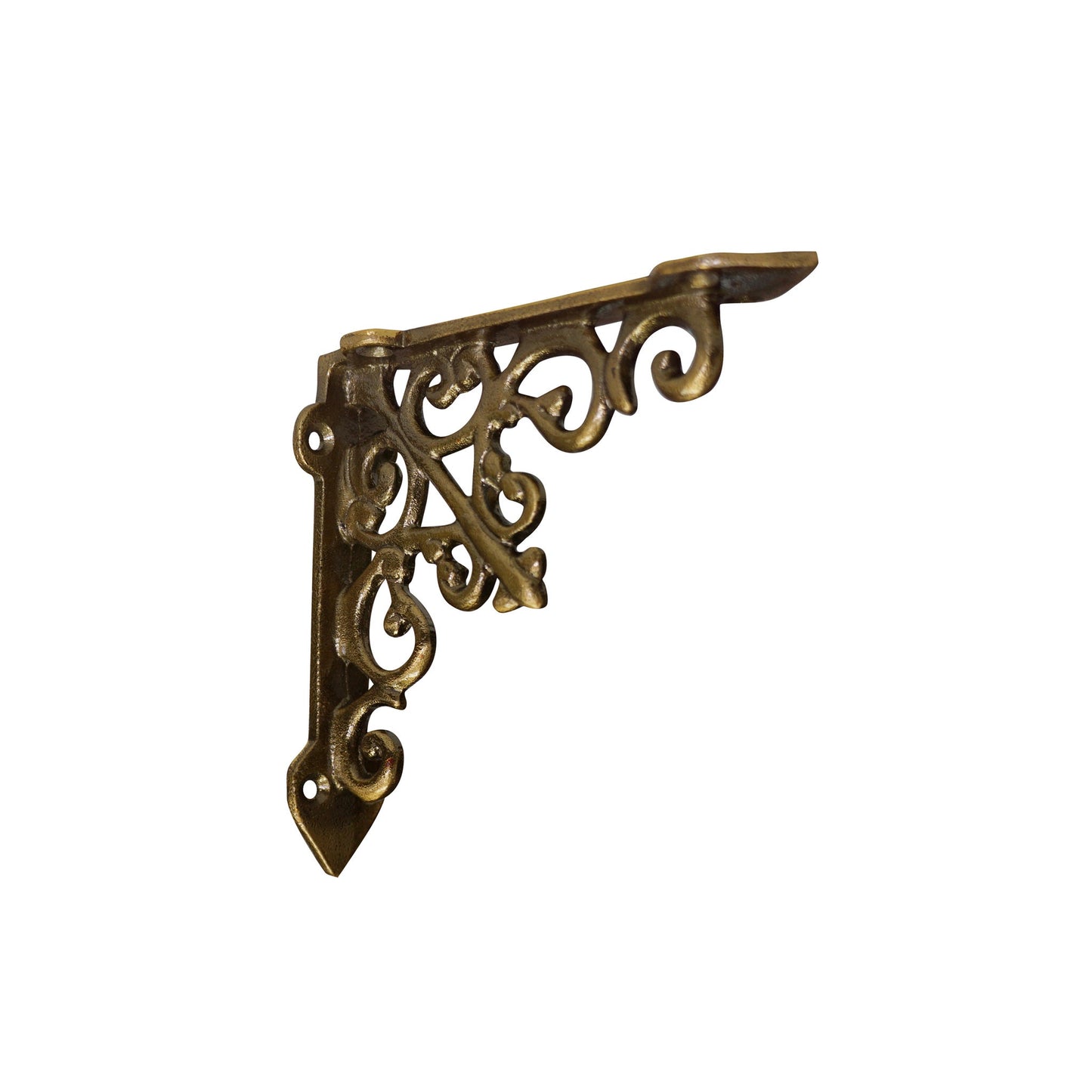 Victorian Shelf Bracket, Small, Antique Gold