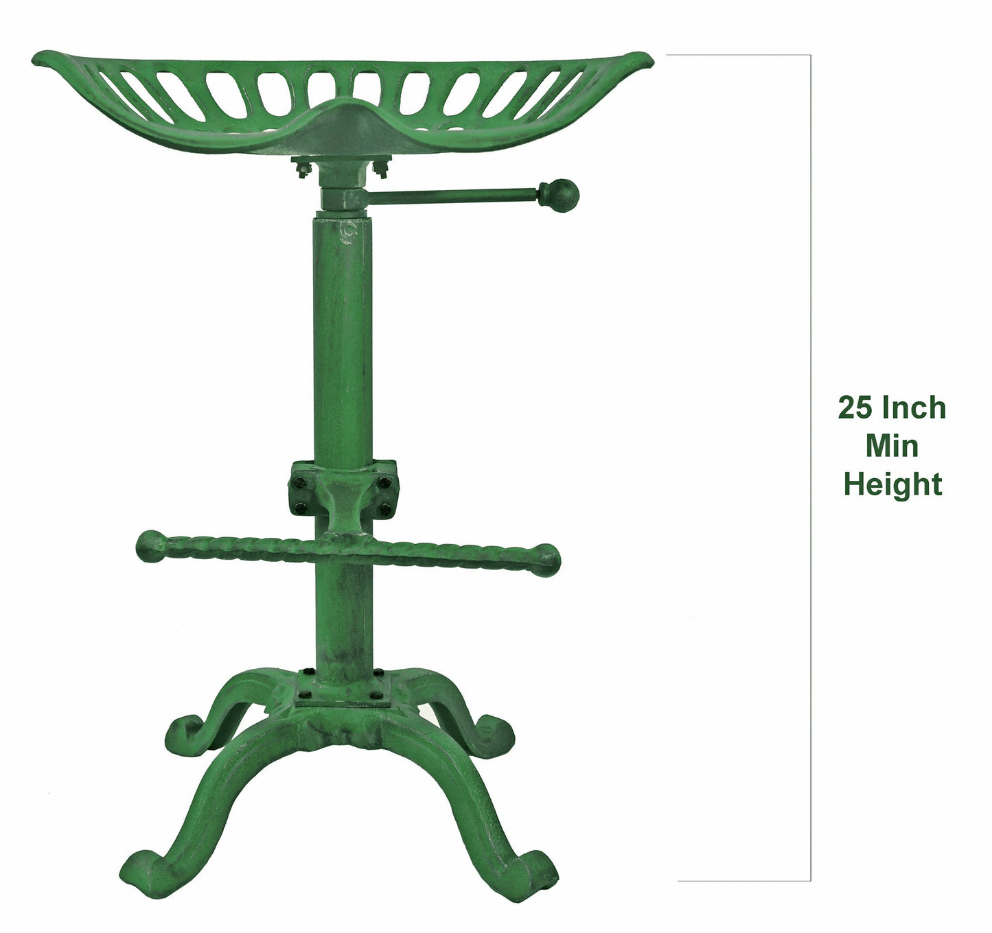 Tabouret de siège de tracteur Vert