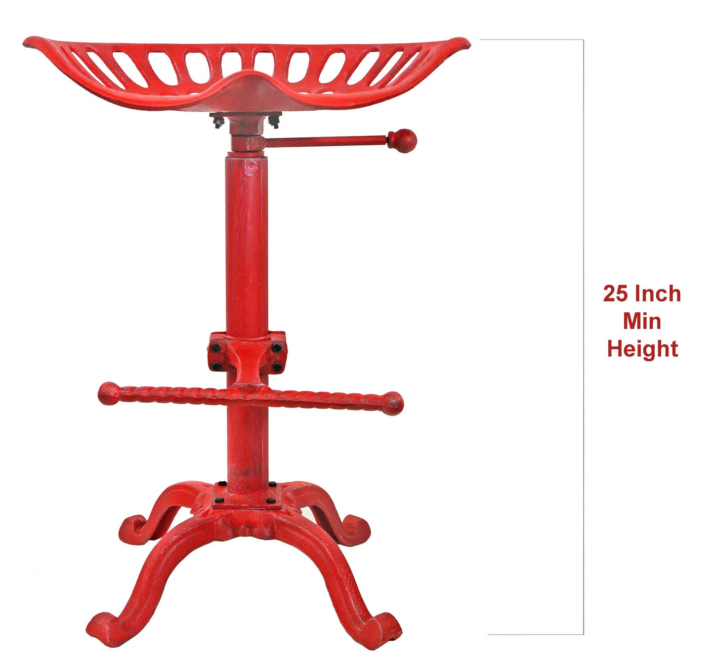 Tabouret de siège de tracteur rouge