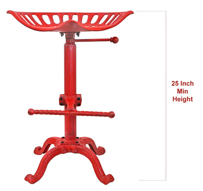 Tabouret de siège de tracteur rouge