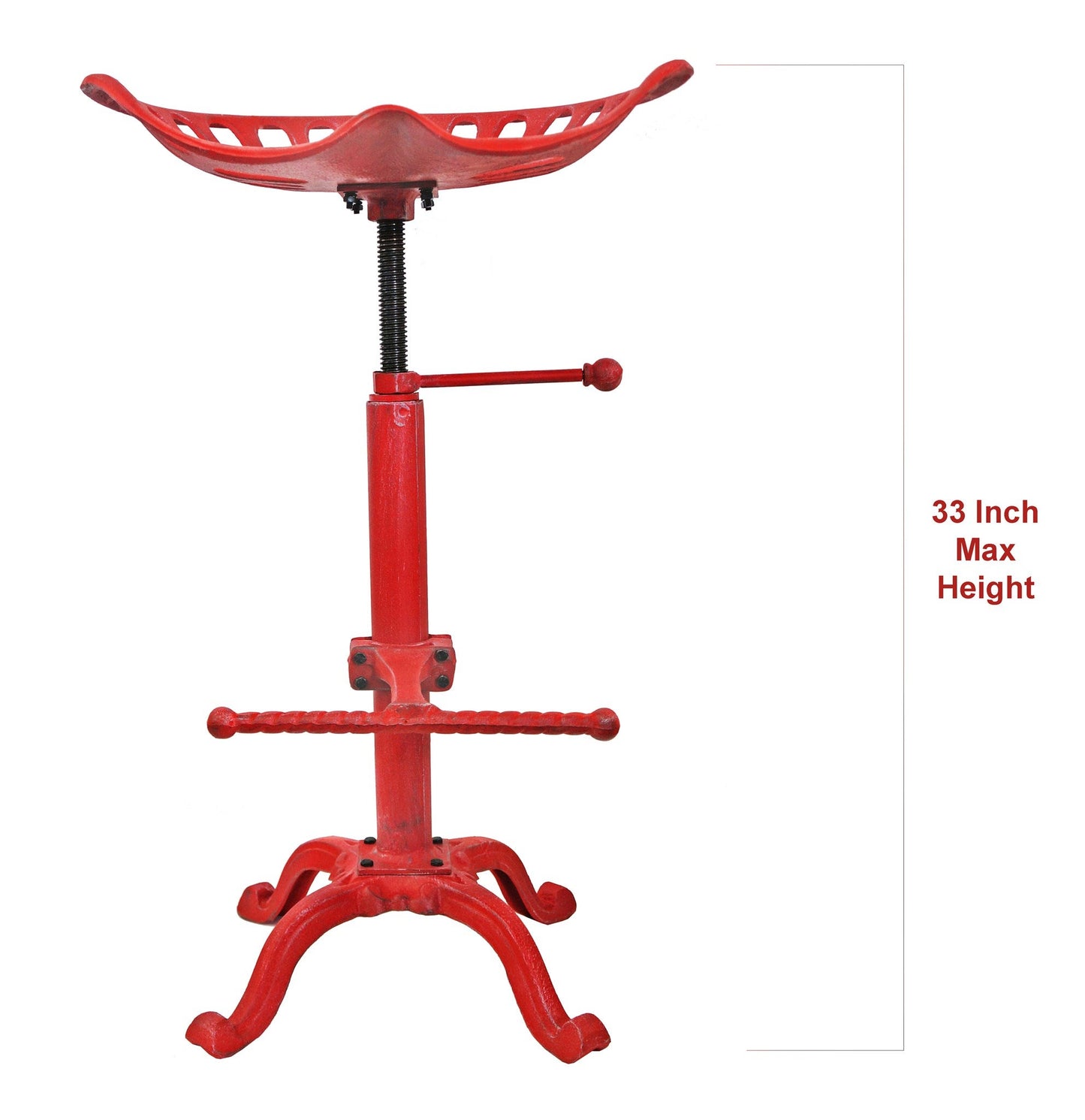 Tabouret de siège de tracteur rouge