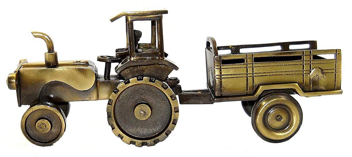 70% Off, Brass Table Decor Tractor