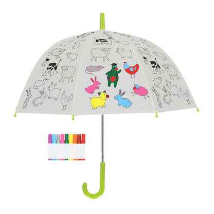 Colour in Umbrella "Farm Animals"