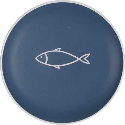 Plate Stoneware Dia 7.9 in. 6 Ass. Designs