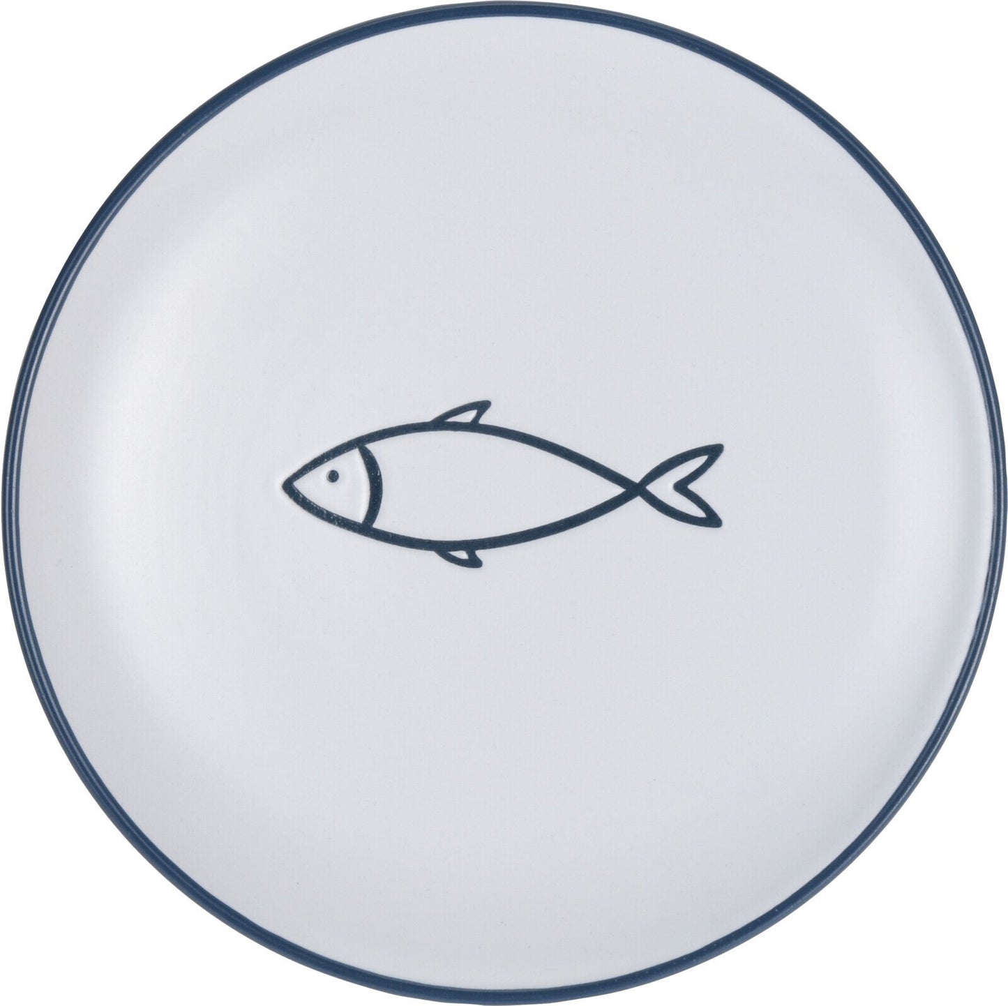 Plate Stoneware Dia 7.9 in. 6 Ass. Designs