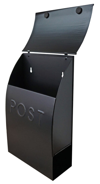 Milano Pointed Mailbox Black