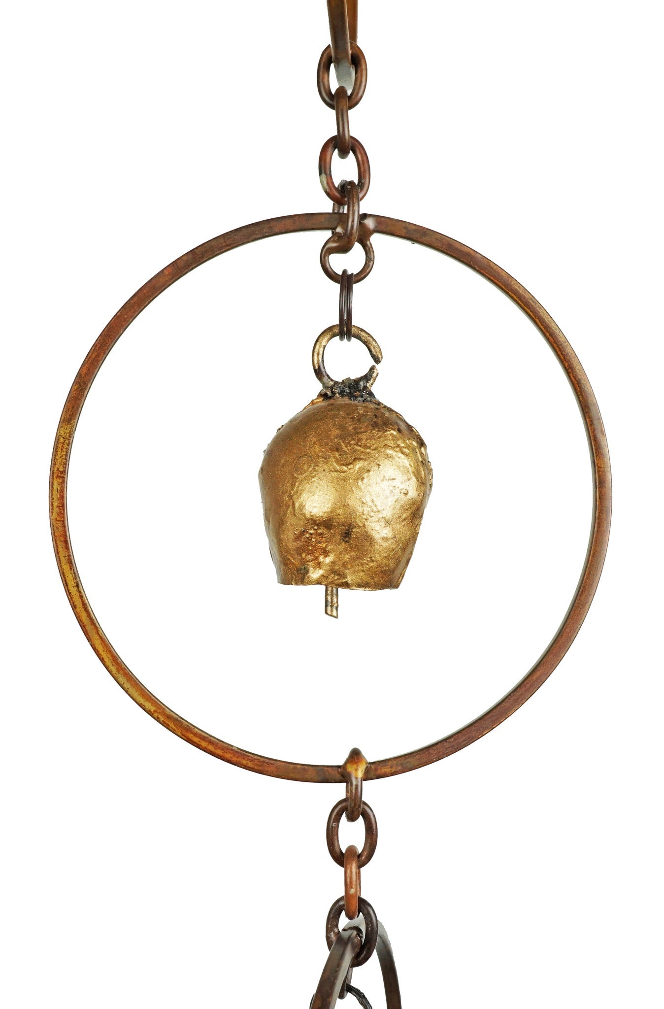 Flamed Bell Rain Chain