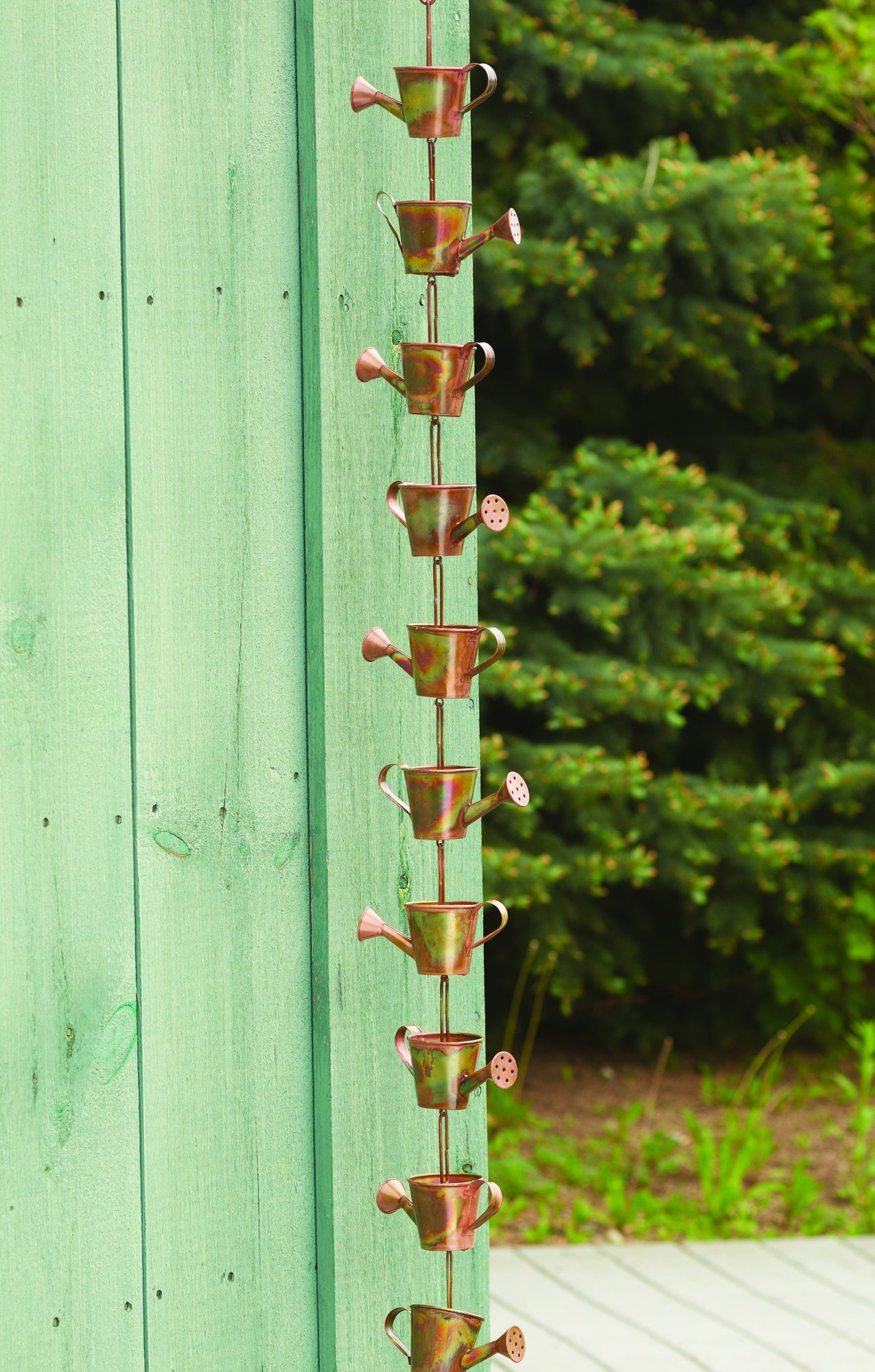 Flamed Watering Can Rain Chain, 20% Off