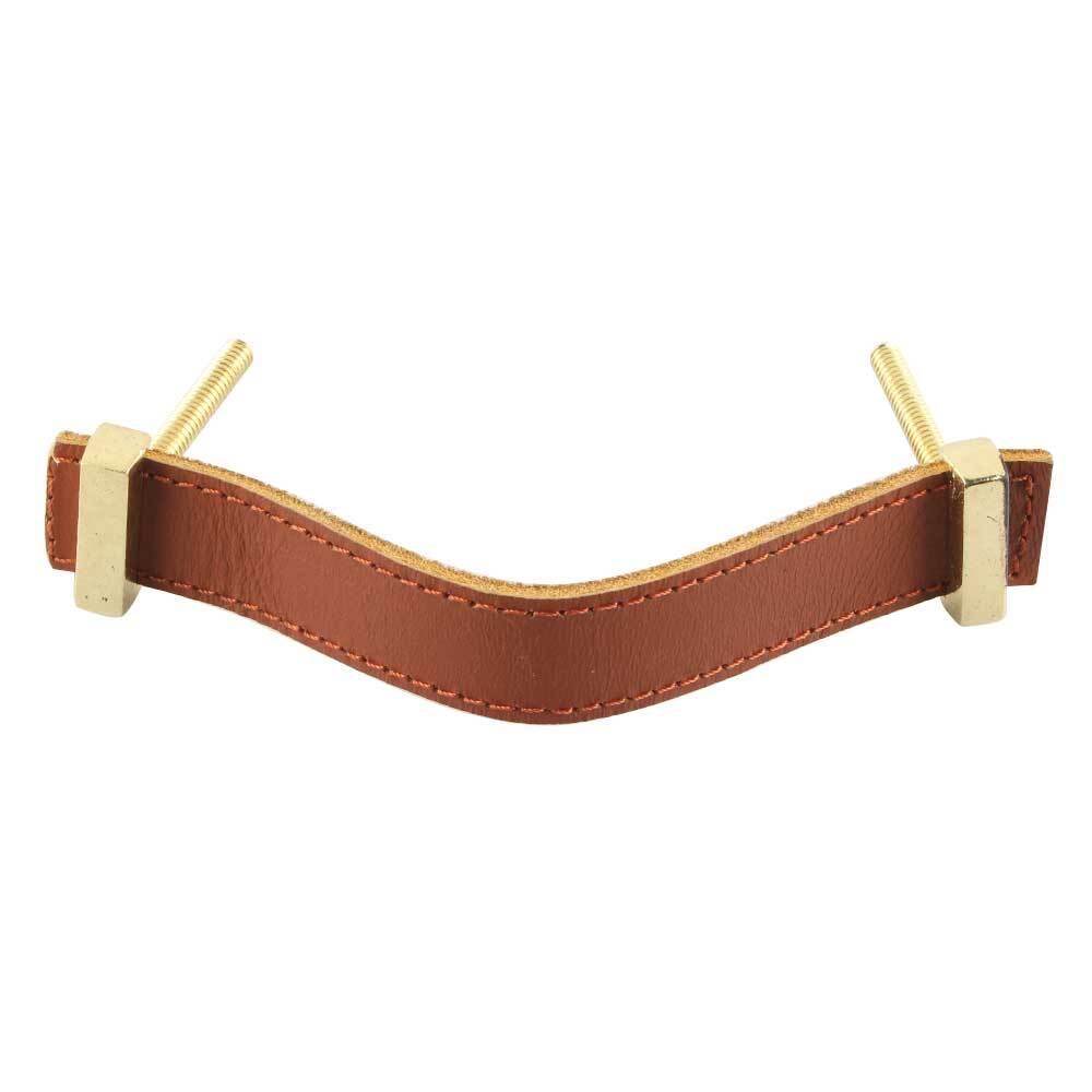 Adjustable Leather Pull, Caramel