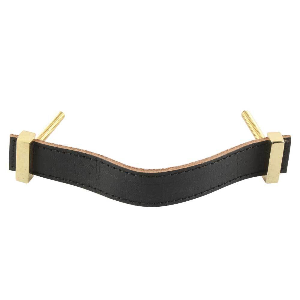 Adjustable Leather Pull, Black