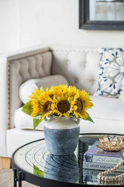 Bouquet de tournesols artificiels, 7 pièces