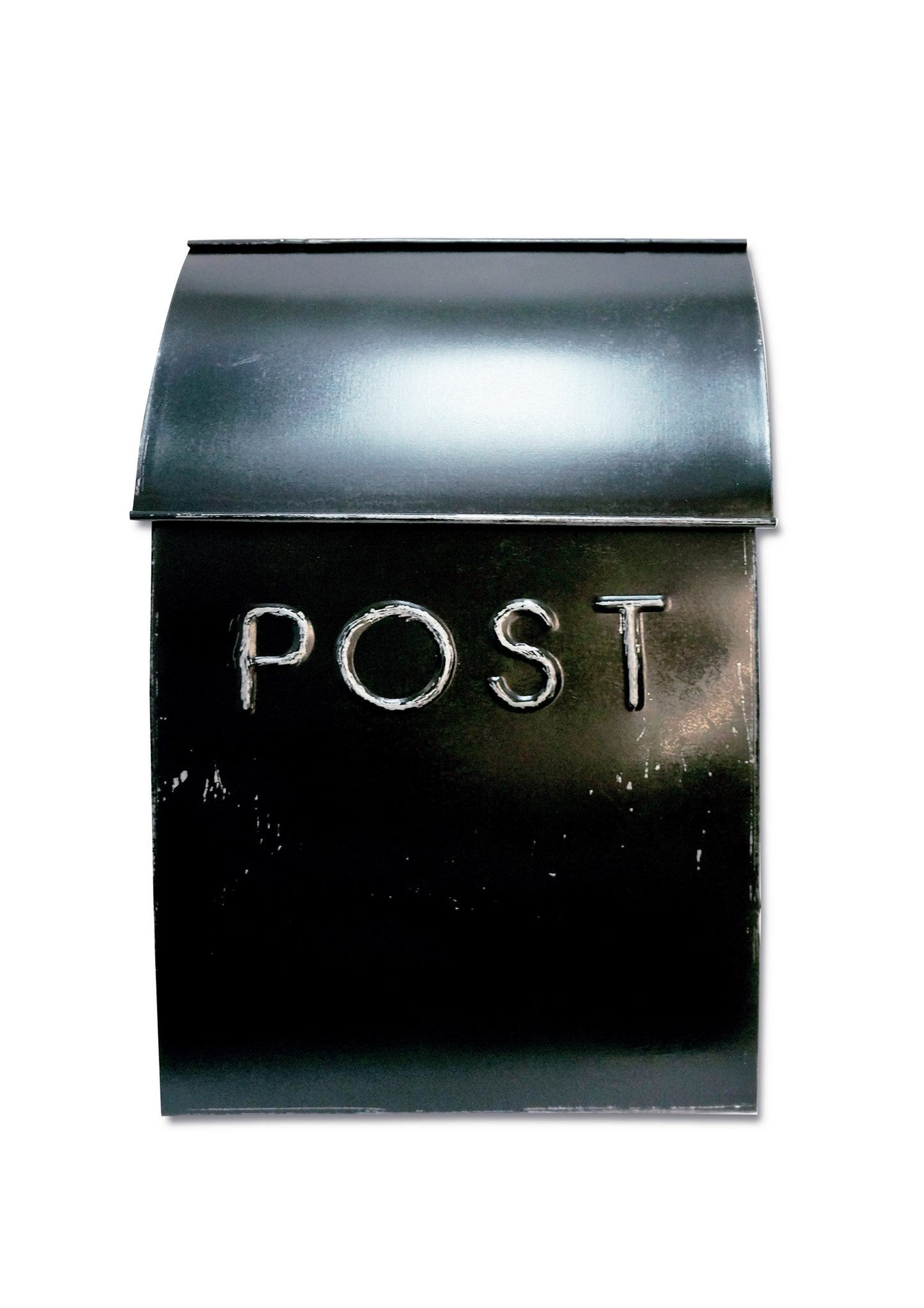 Milano Mailbox Rustic Black With POST