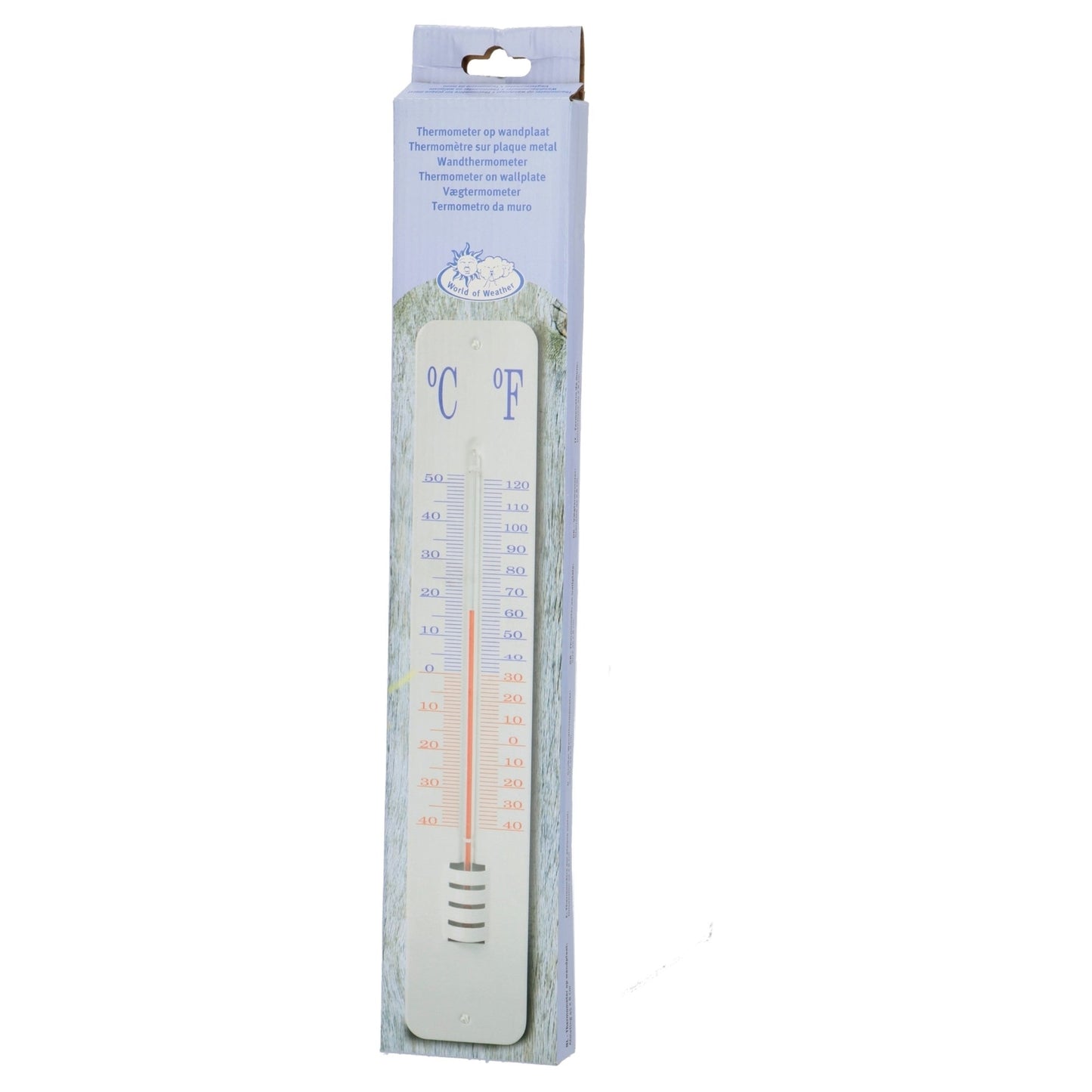 Thermometer On Wallplate 45cm