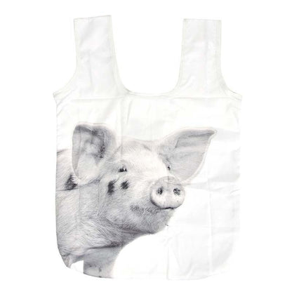 Sac Pliable Animaux De La Ferme N/B Ass.