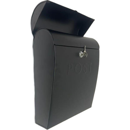 Sylvia Large Euro Mailbox Blk W/Lock