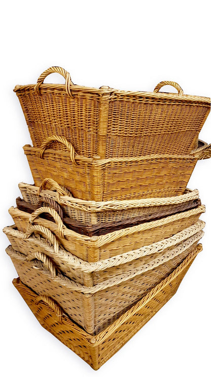 Large Antique French Baskets.