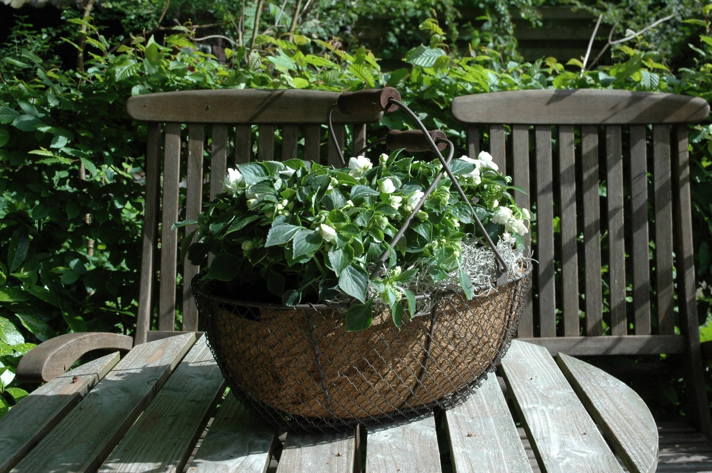 Wire Basket Oval Set of 3 Brown